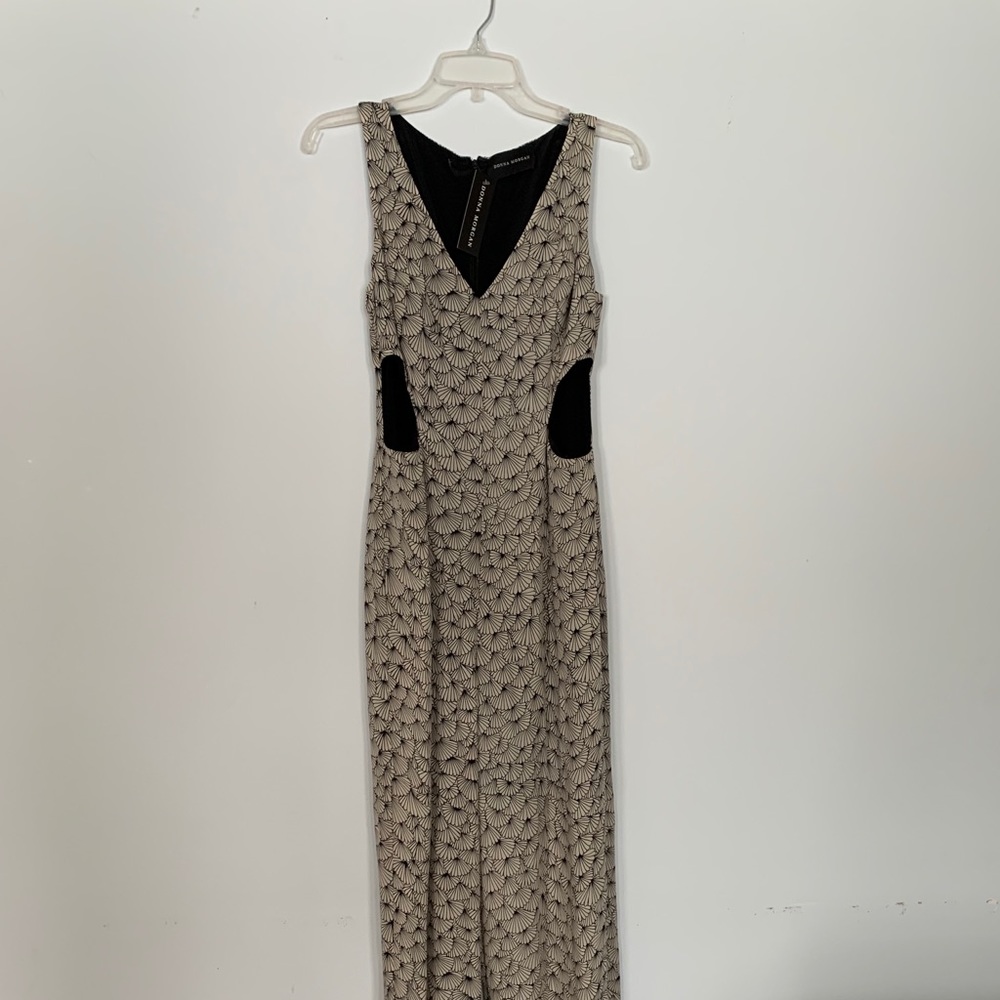 donna morgan jumpsuit with cut outs
